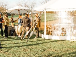 A function being held at the Wedding Venue at Mill Creek Cottage