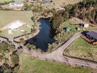 Drone view of the farm