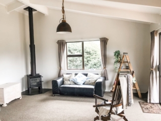 The lounge with fireplace